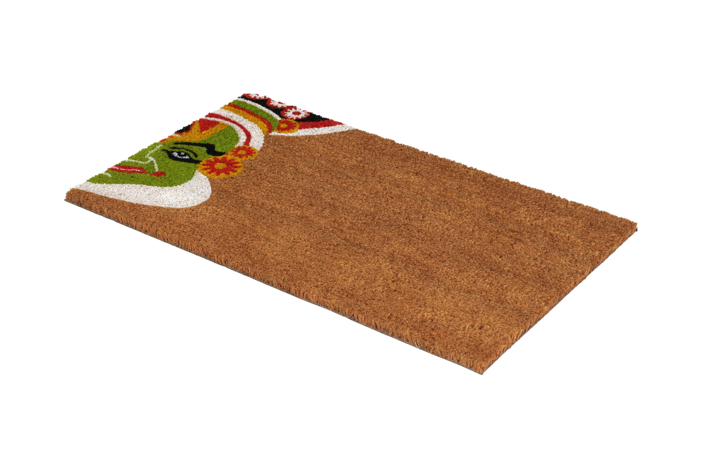 OnlyMat Kathakali Half Face Printed Coir Doormat