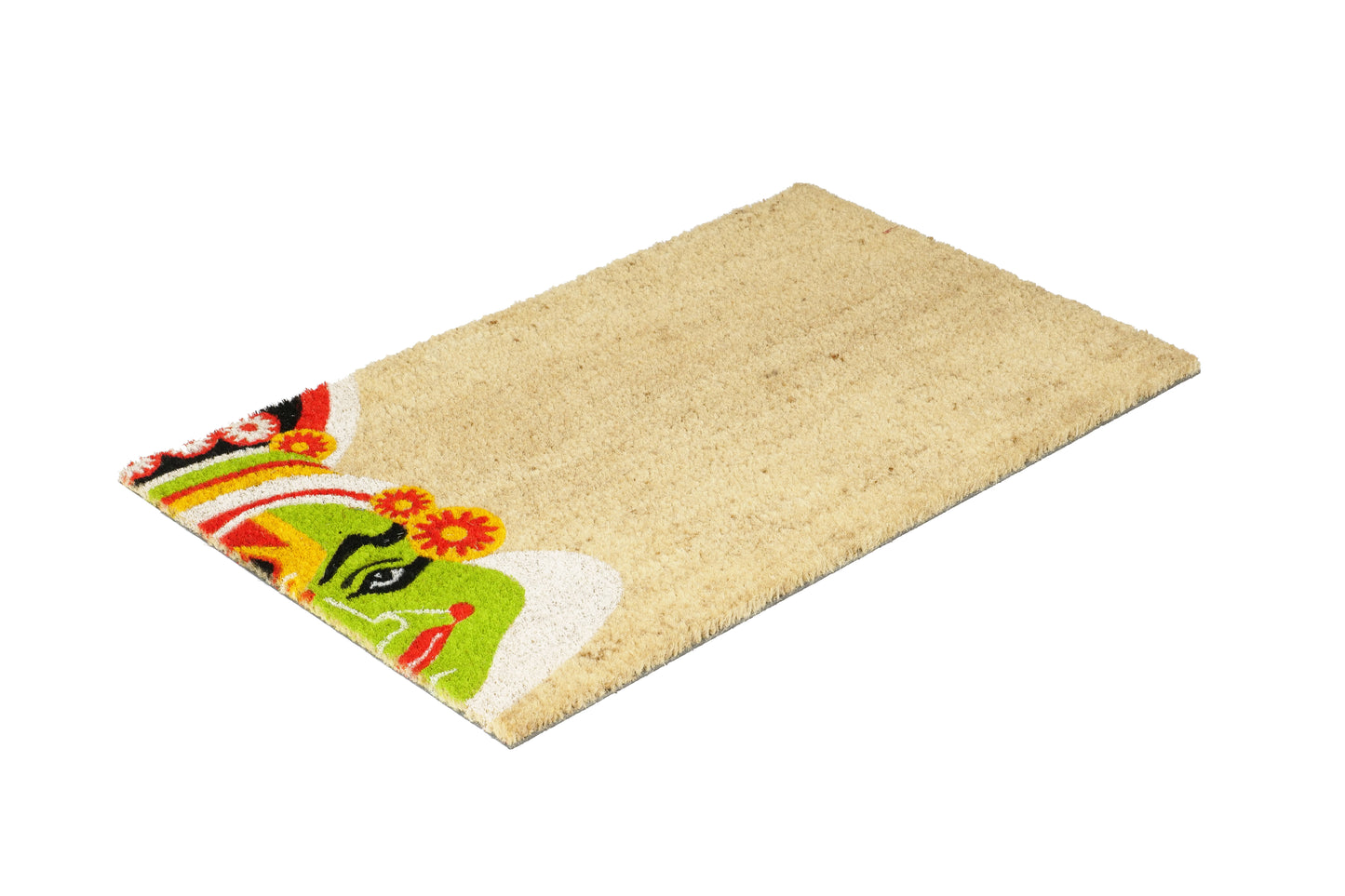 OnlyMat Kathakali Face Coir Doormat with Anti-Slip Backing