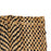 OnlyMat Chevron Luxe Rug - Natural and Black - Herringbone Weave - Jute Carpet