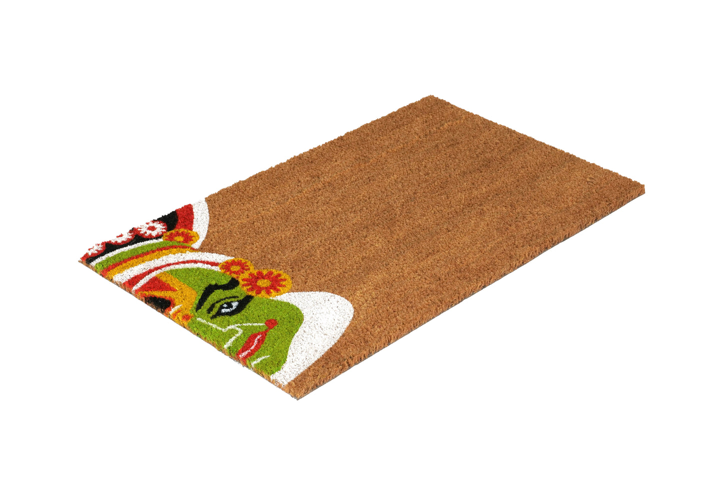OnlyMat Kathakali Half Face Printed Coir Doormat