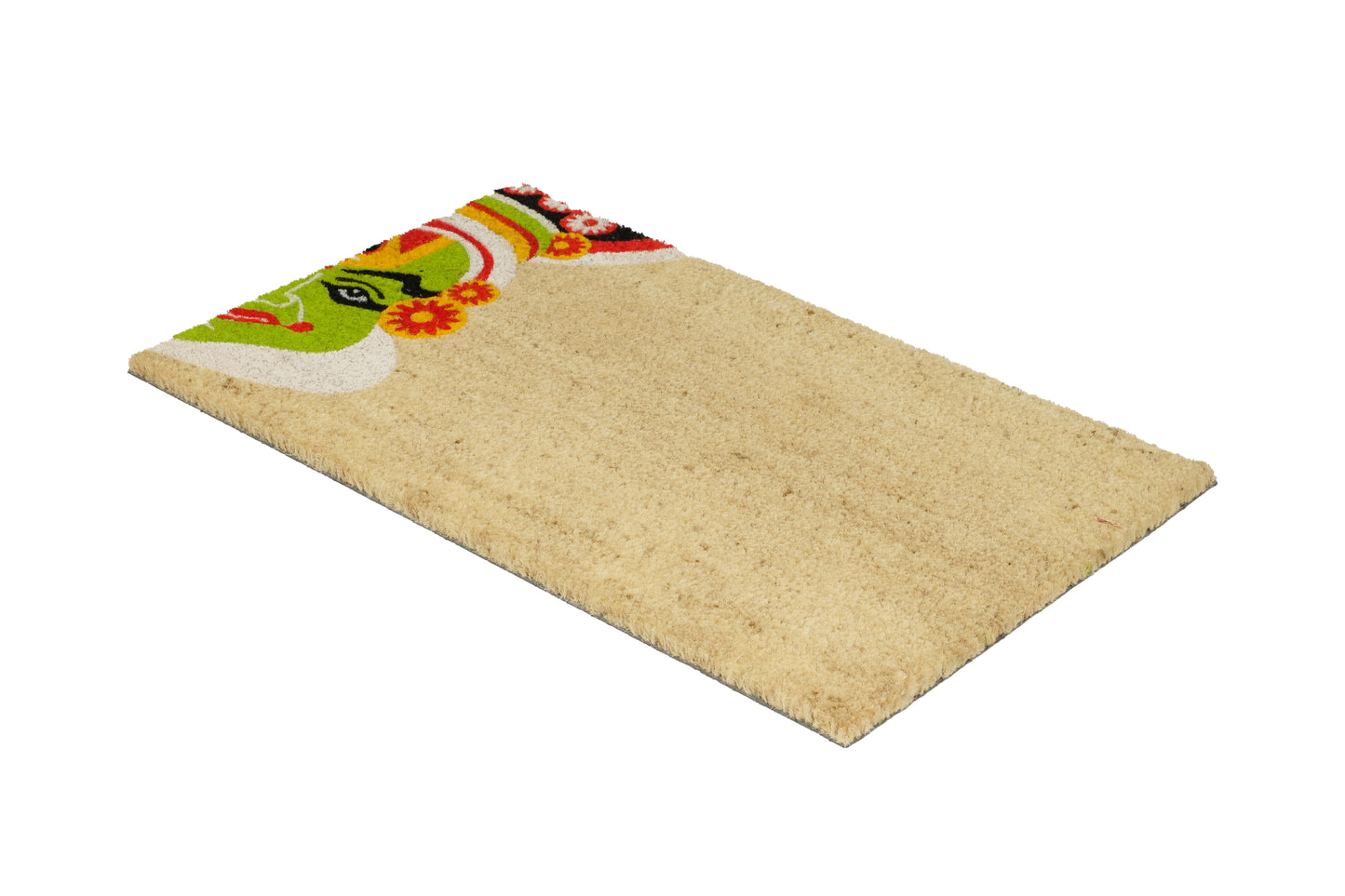 OnlyMat Kathakali Face Coir Doormat with Anti-Slip Backing
