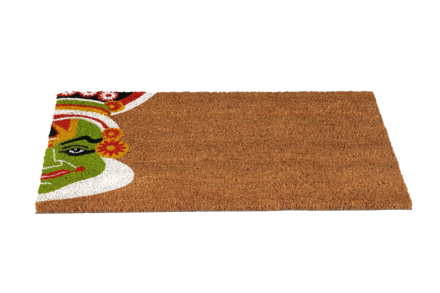 OnlyMat Kathakali Half Face Printed Coir Doormat
