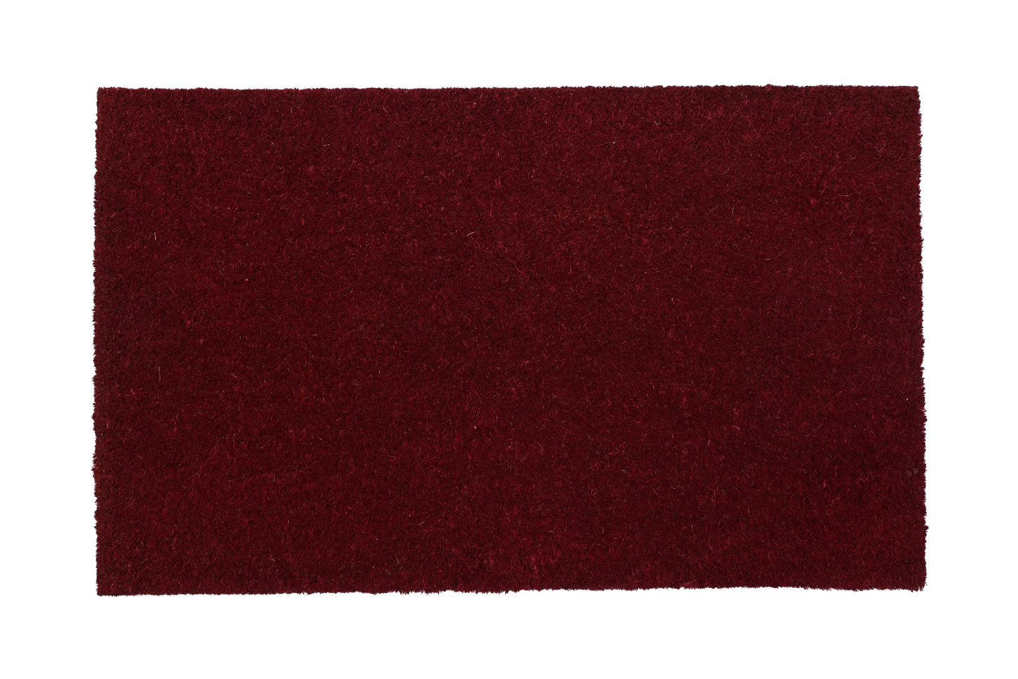 A plain brown colour coir entrance door mat with a PVC backing.