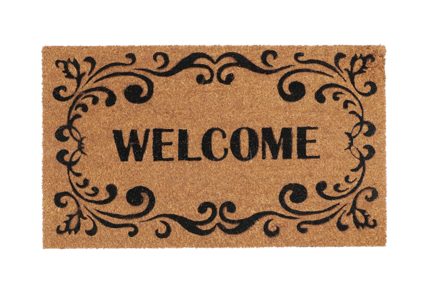 OnlyMat Welcome with Border Printed Entrance Coir Doormat