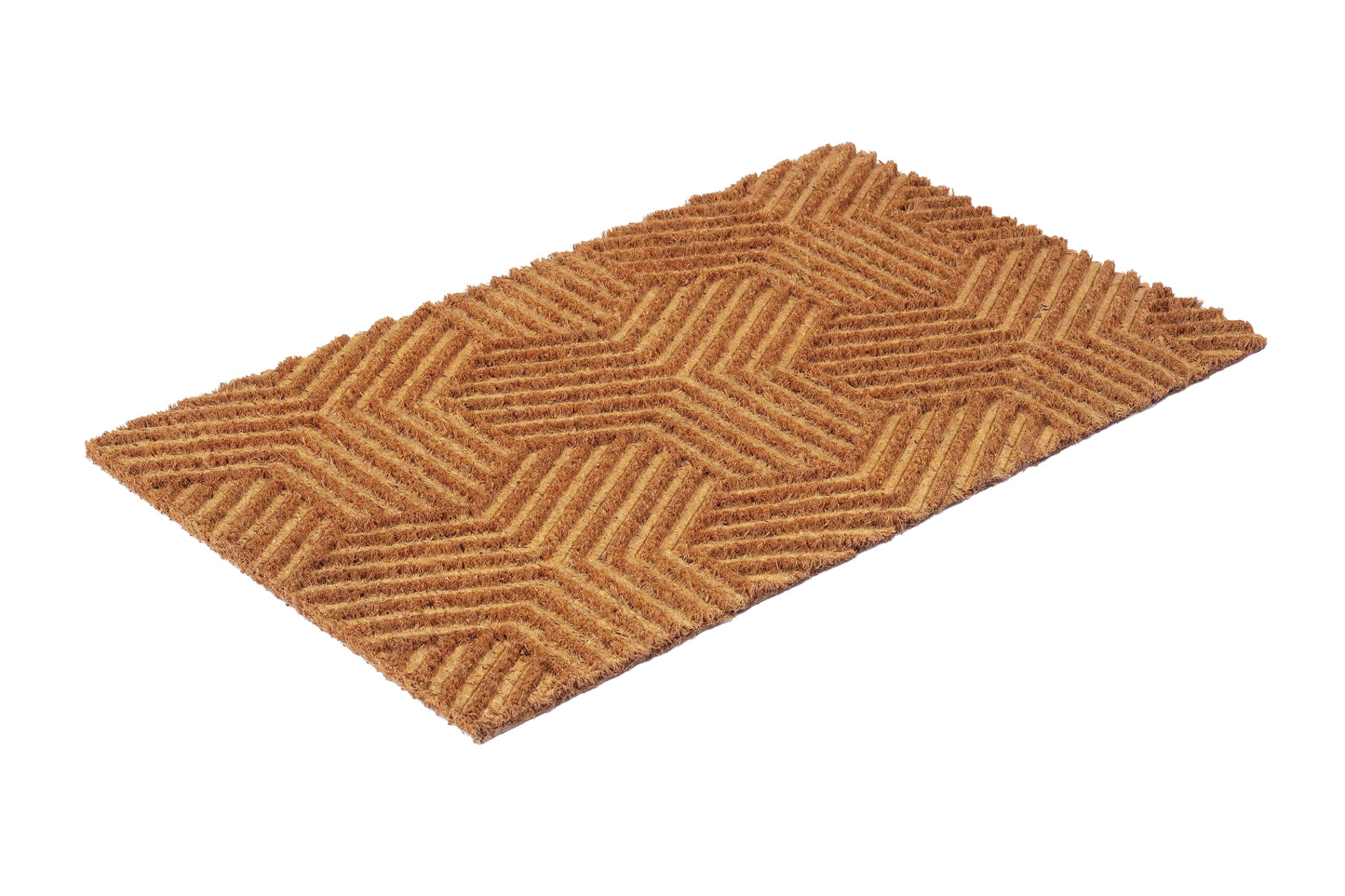 OnlyMat Elegant Coir Impression Doormat with Anti-Slip Backing