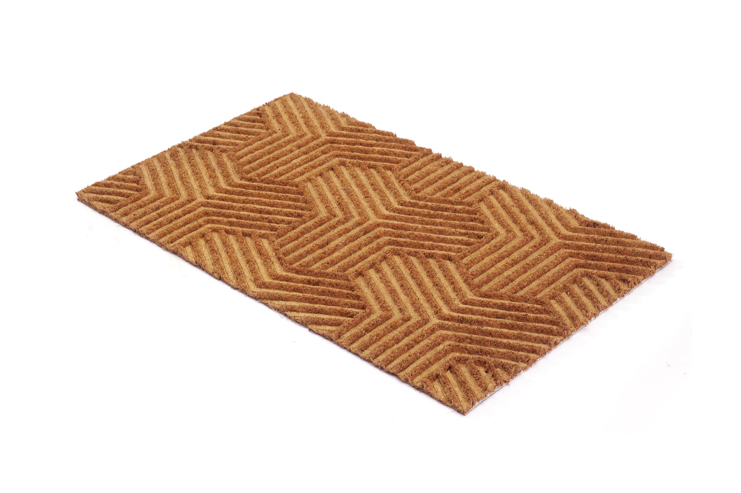 OnlyMat Elegant Coir Impression Doormat with Anti-Slip Backing