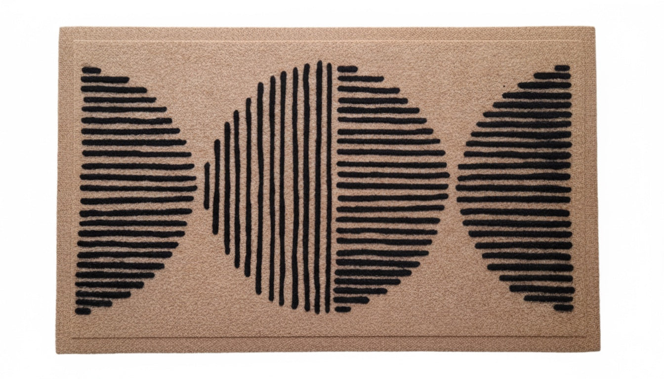 Oppulence Entry Flocked Doormat -  Soft, Absorbs Moisture, Multi-Purpose, Recycled PET