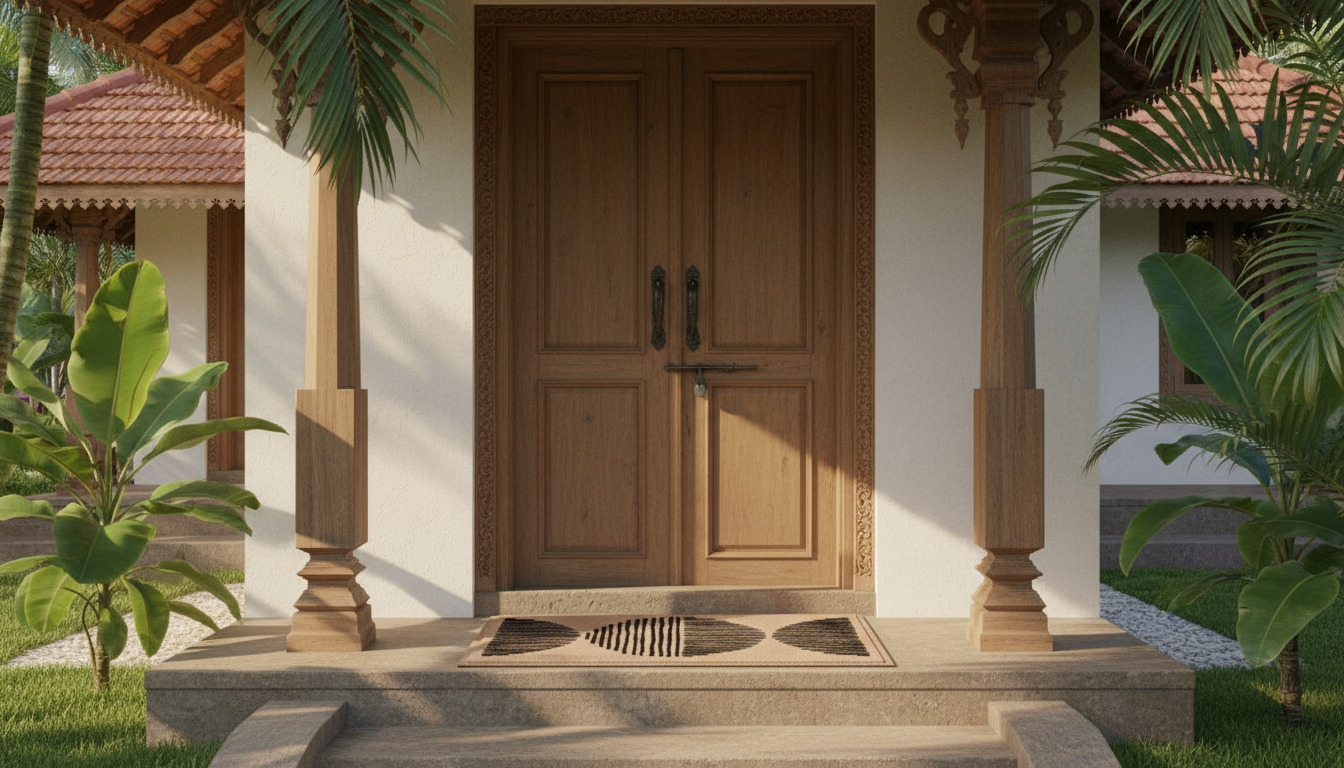 Oppulence Entry Flocked Doormat -  Soft, Absorbs Moisture, Multi-Purpose, Recycled PET