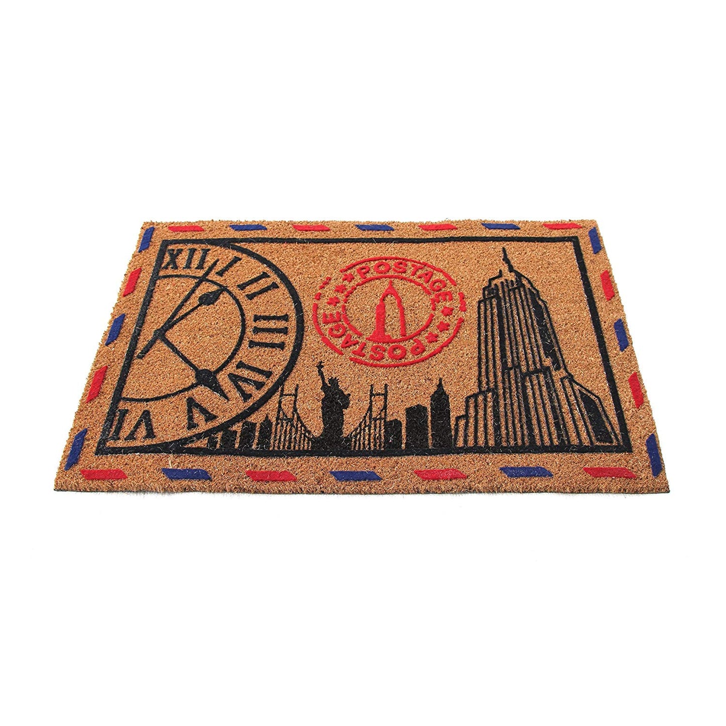 Elegant Natural Coir Anti-slip Flock Floor Mat - OnlyMat