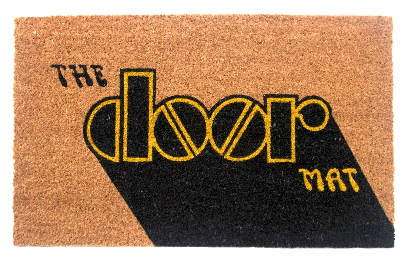 Natural Coir Mat with Printed Quote 'THE Door MAT' - OnlyMat