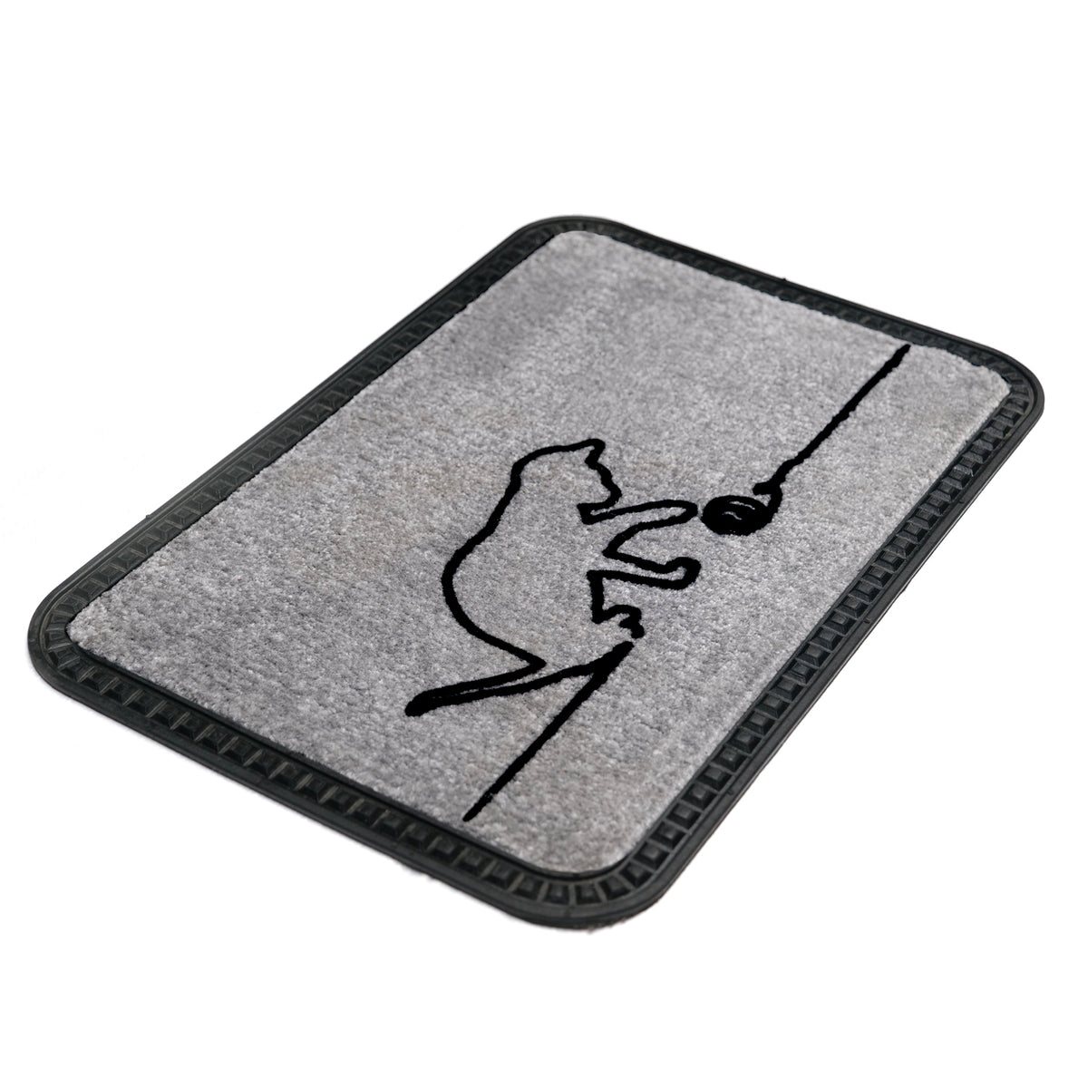 Onlymat Soft Doormat Cat Design (40x60cmx8mm) (Grey) - OnlyMat