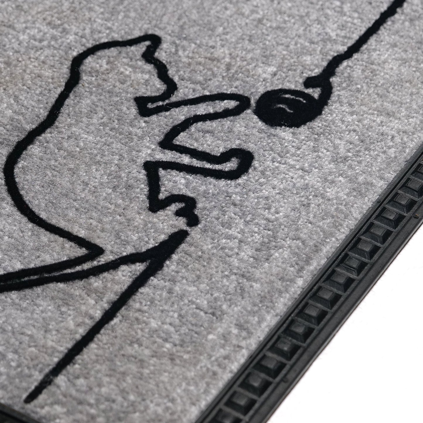 Onlymat Soft Doormat Cat Design (40x60cmx8mm) (Grey) - OnlyMat