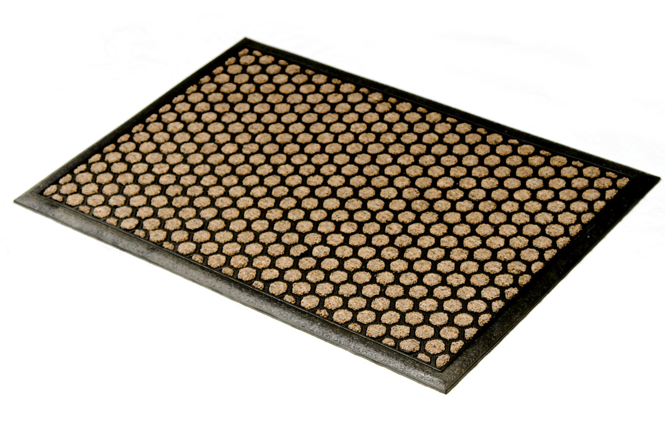 Beige Polka Dot All Purpose Mat for Home Bathroom Kitchen Entrance - OnlyMat