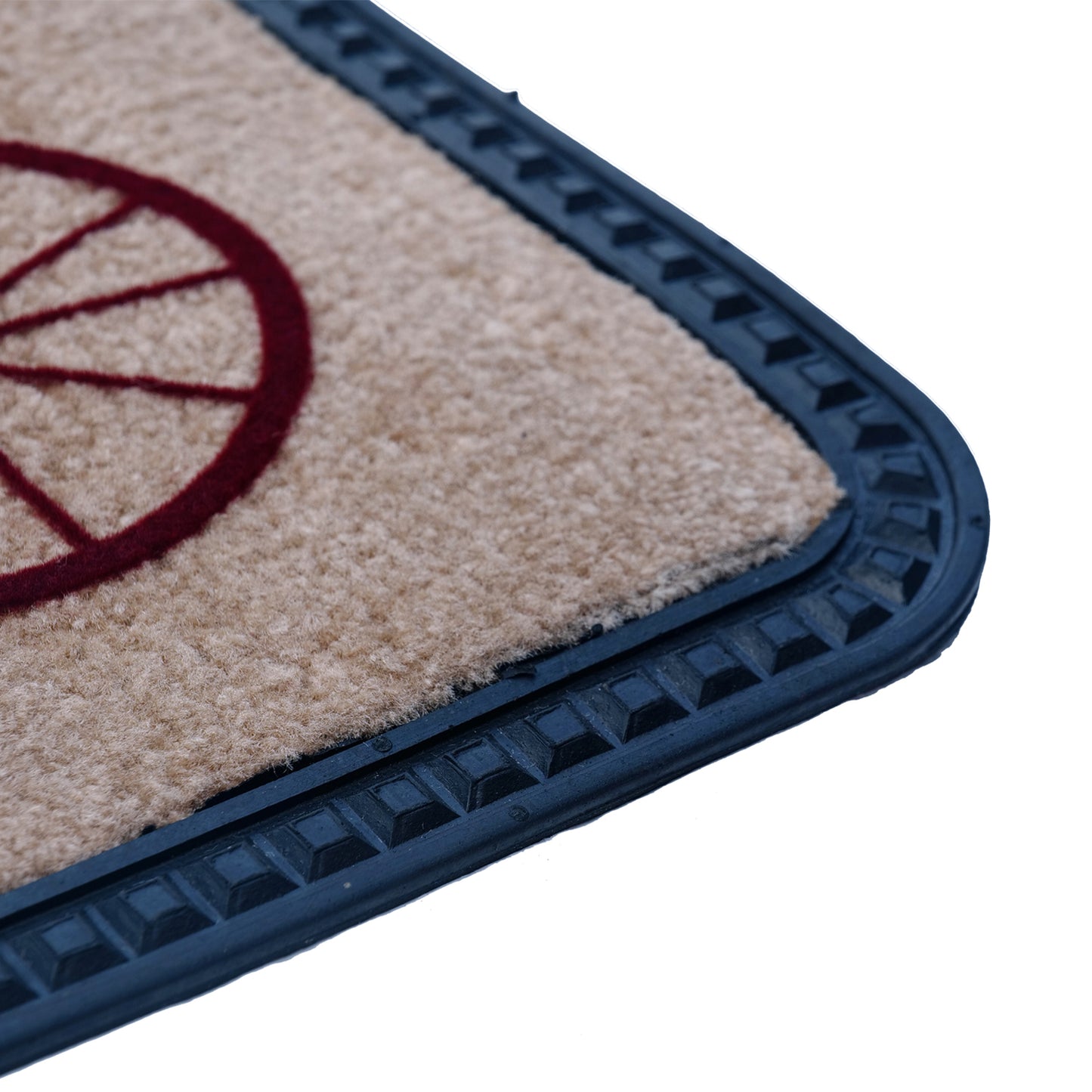 Elegant Cycle Design Soft All-Purpose Mat Home Kitchen Bathroom Door Entrance 40x60x8mm (Beige) - OnlyMat