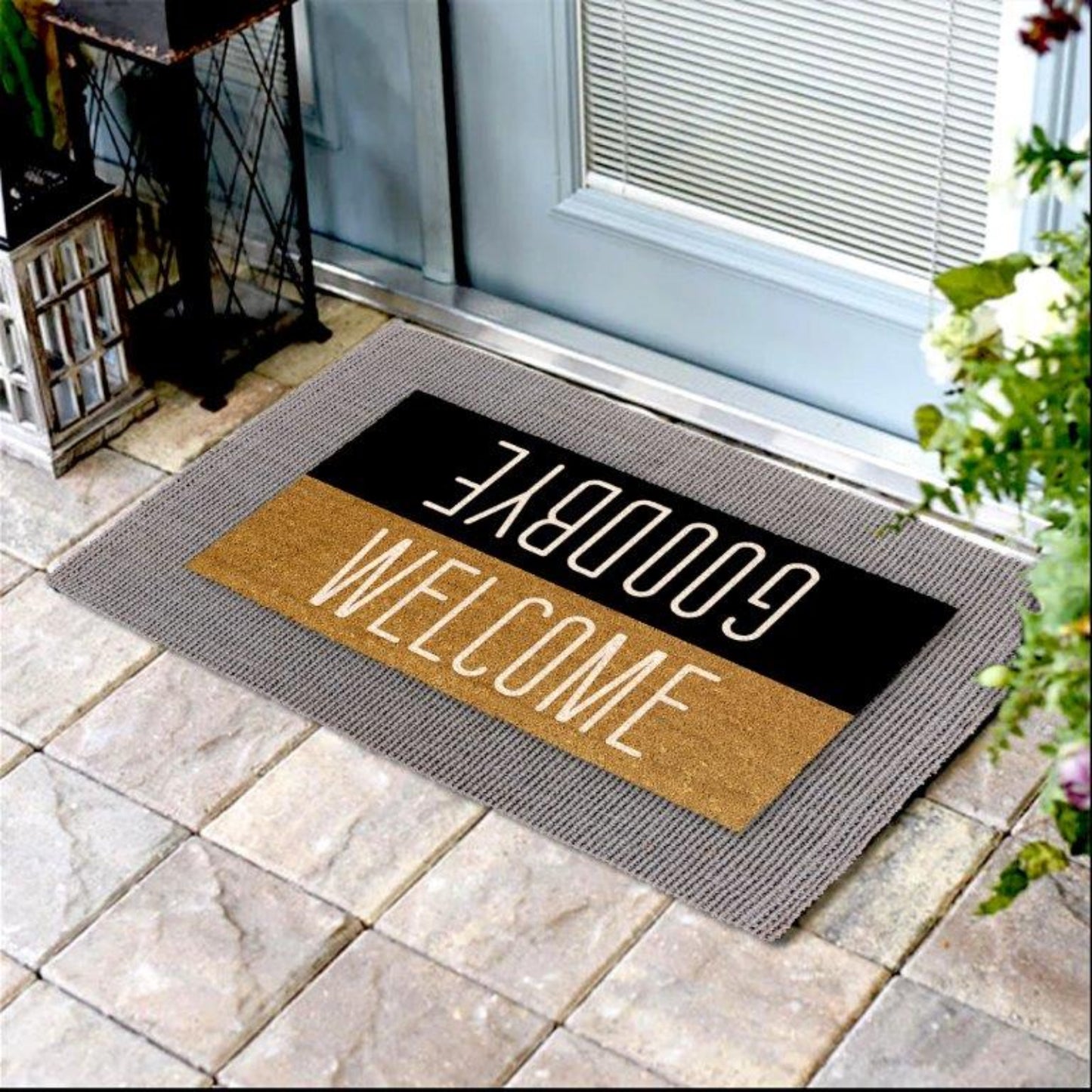 Onlymat Jute Coir Combo Welcome Goodbye - OnlyMat