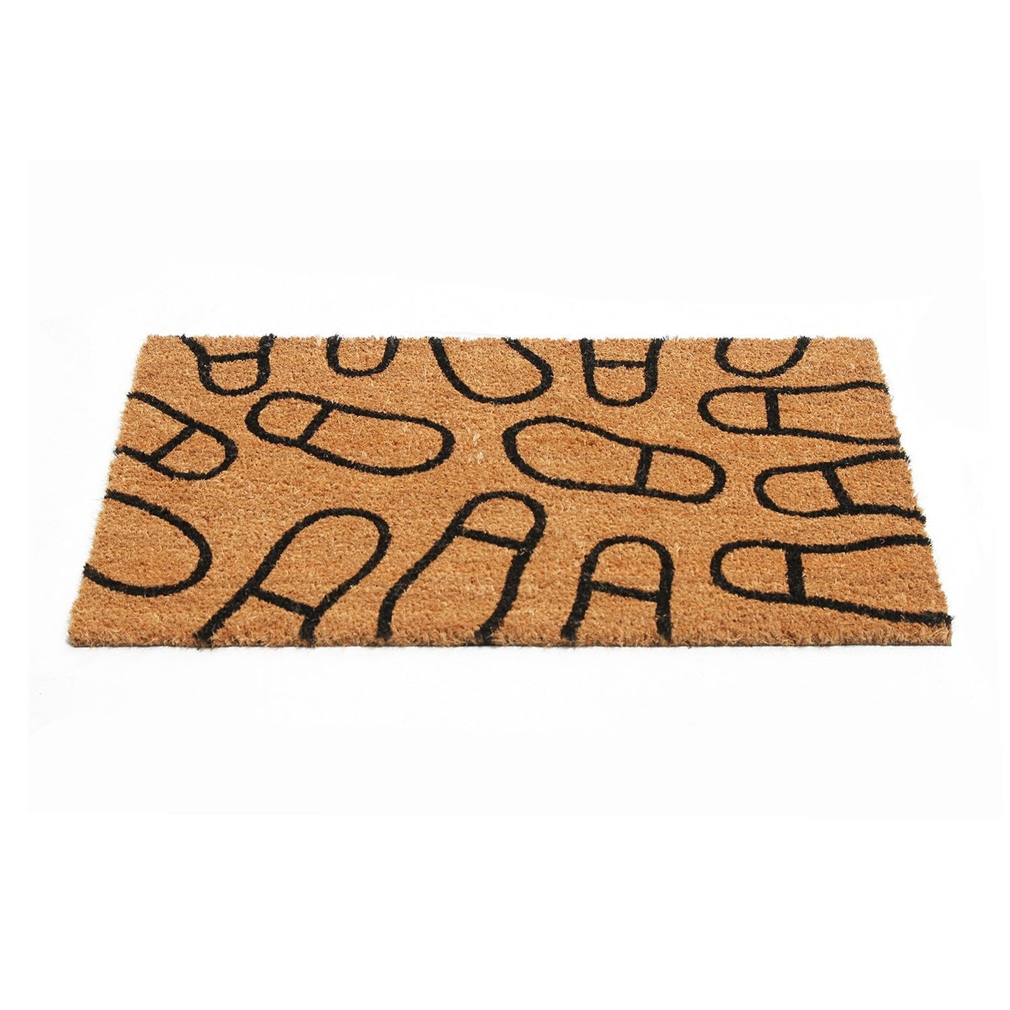 Shoe Design Natural Coir Doormat - OnlyMat