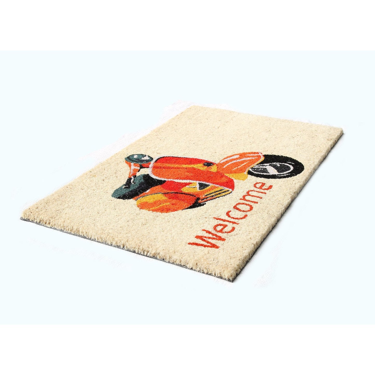 Scooter Design Natural Coir Doormat - OnlyMat