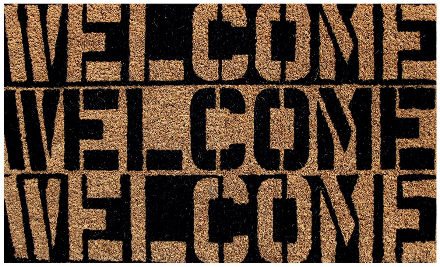 Welcome Design Natural Coir Doormat - OnlyMat