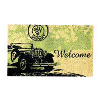 Vintage Car Printed Natural Coir Doormat - OnlyMat