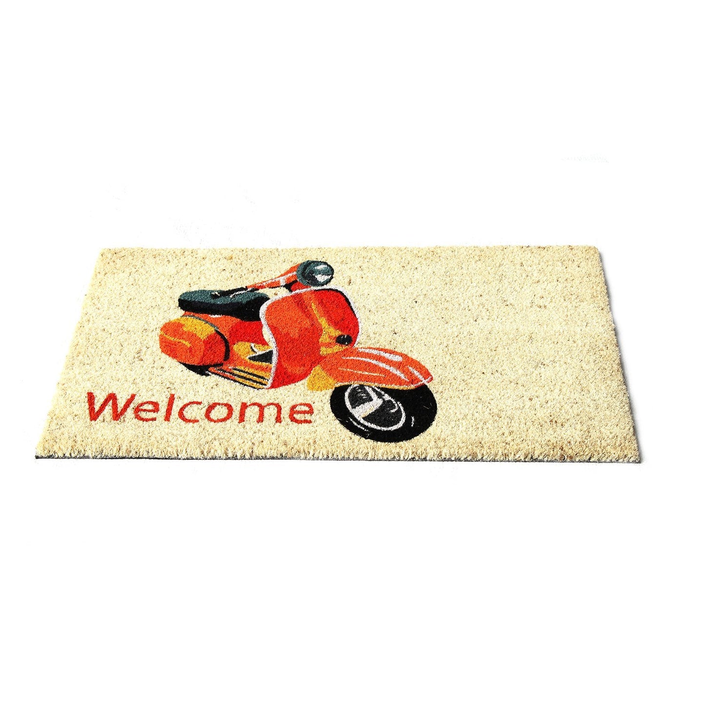 Scooter Design Natural Coir Doormat - OnlyMat
