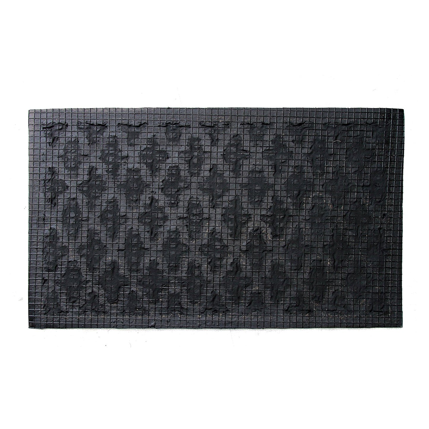 Elegant Hexagon Design Tough Rubber Moulded Coir Floor Mat - OnlyMat