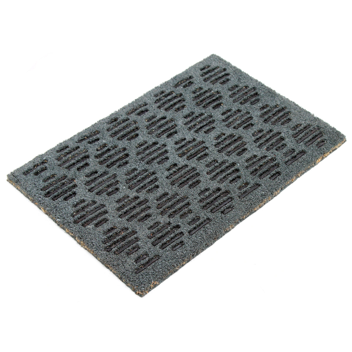 Pressed Design Natural Coir Doormat. - OnlyMat