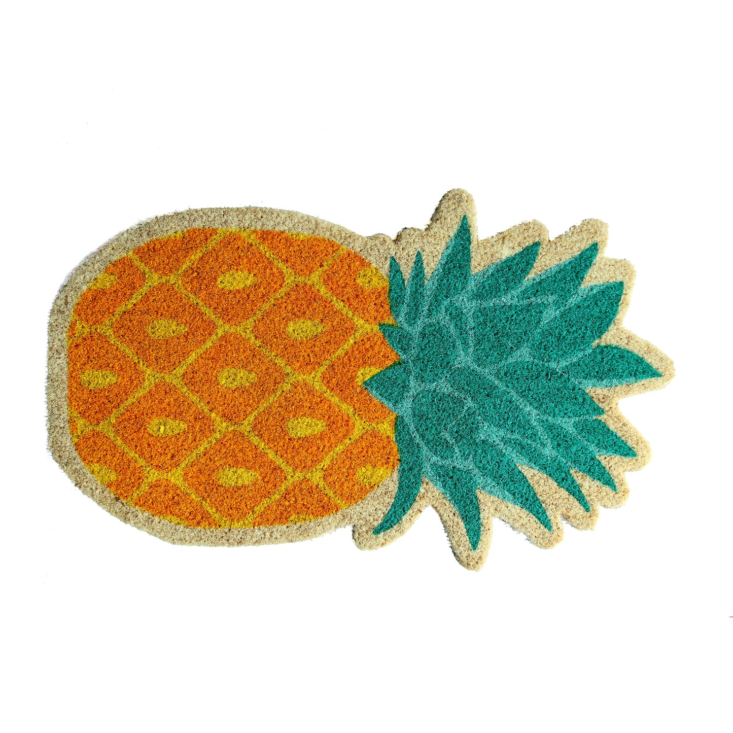 Pineapple Shape Floor Natrual Coir Anti-Slip Floor Mat - OnlyMat