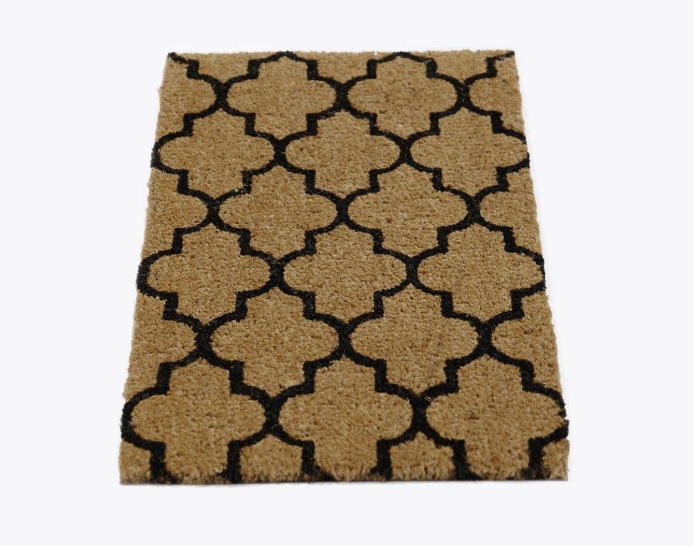 Onlymat Natural Coir Doormat (Waves Print) - OnlyMat