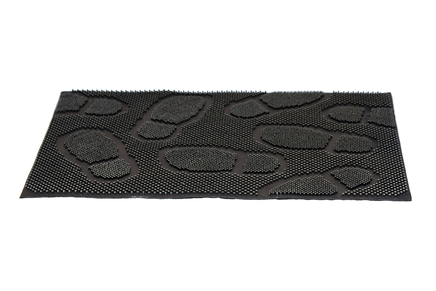 Lightweight Black Rubber Pin Foot Mark Design Floor Mat - OnlyMat