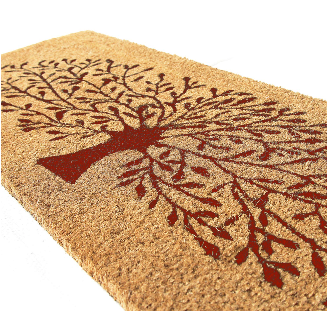 OnlyMat Tree of Life Coir Mat with Anti-Slip Backing