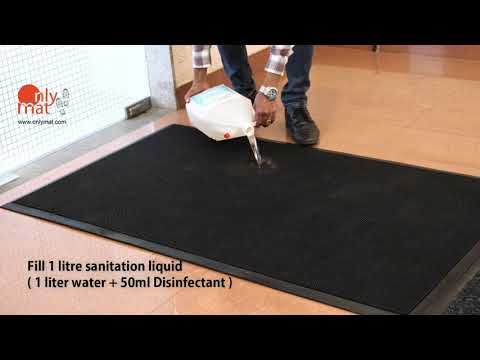 OnlyMat Heavy Traffic Rubber Pin Mat - 90cm x 150cm - Sanitisation Mat - Indoor / Outdoor, Waterproof