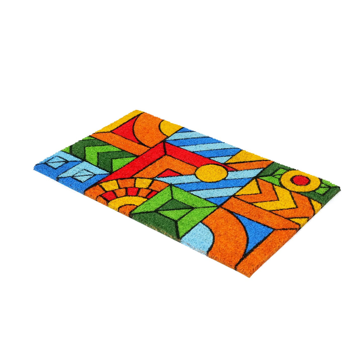 Modern Art Design printed Natural Coir Doormat
