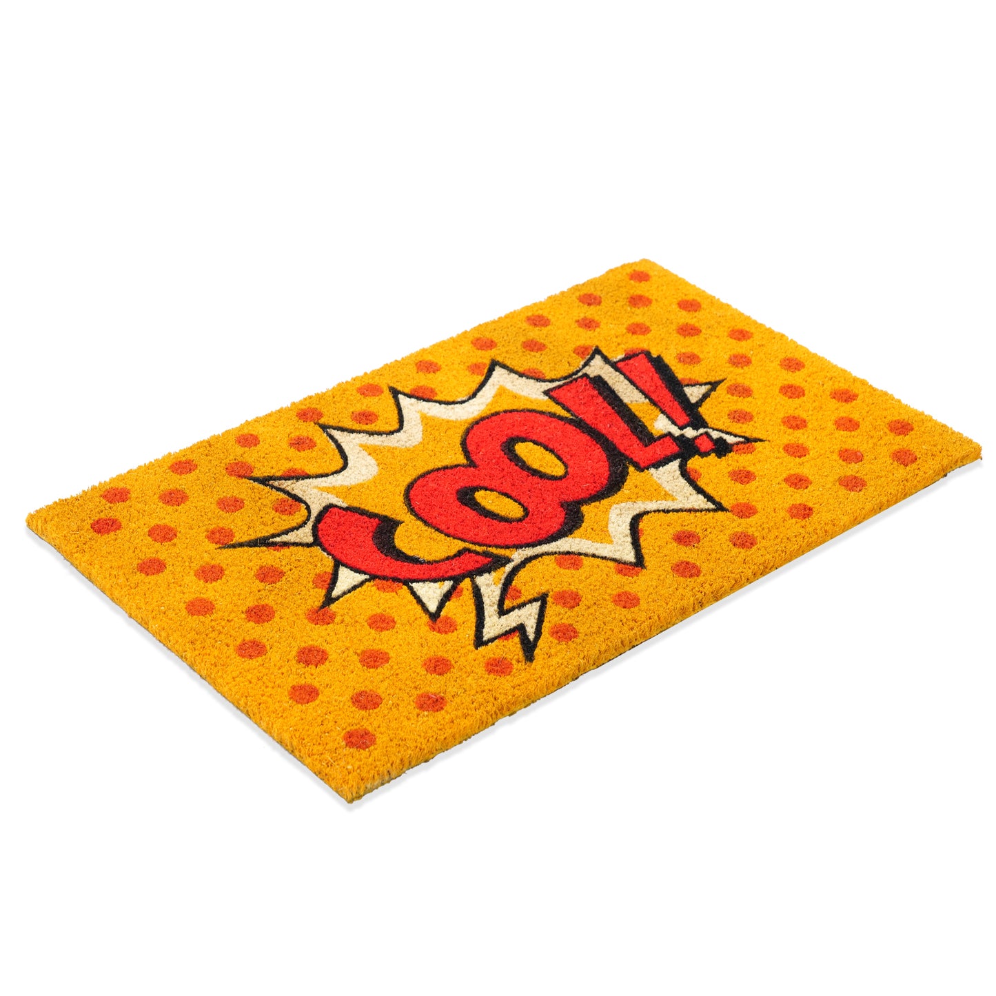 OnlyMat COOL Pop Art Fun Design Printed Natural Coir Door Mat