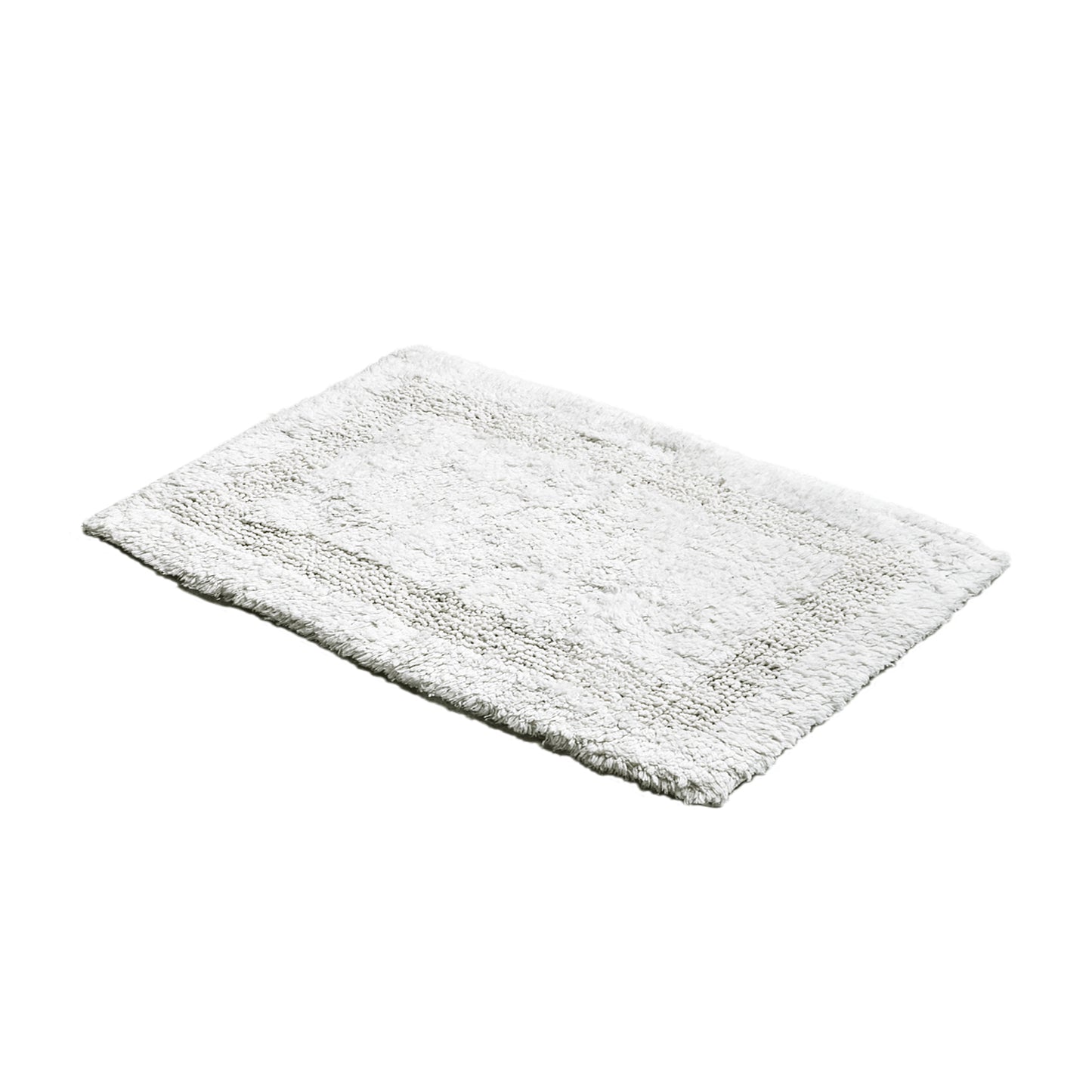 OnlyMat Cotton Quickdry Bath Mat White Colour (40x60cmx8mm)