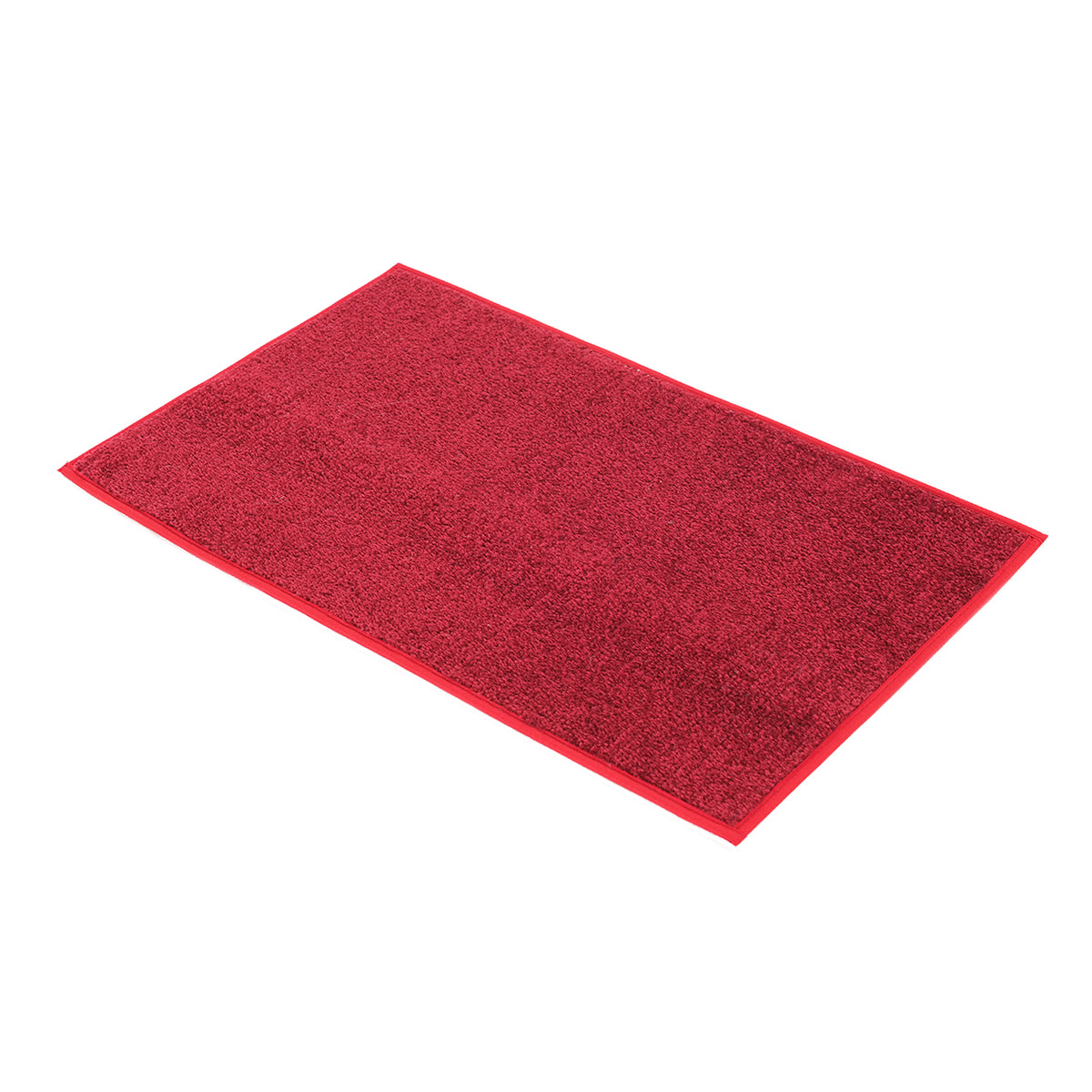 OnlyMat Soft Quickdry Plain Red Mat  (45cm x 75cm x  8mm) (Red)