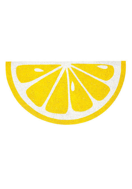 OnlyMat Lemon Shape Floor Natrual Coir Anti-Slip Floor Mat