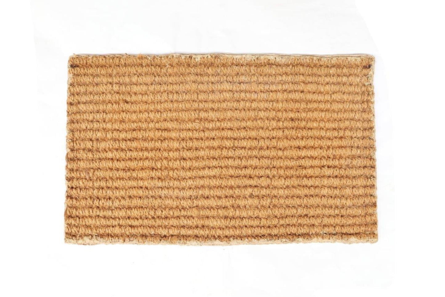 Coir doormat on a white background