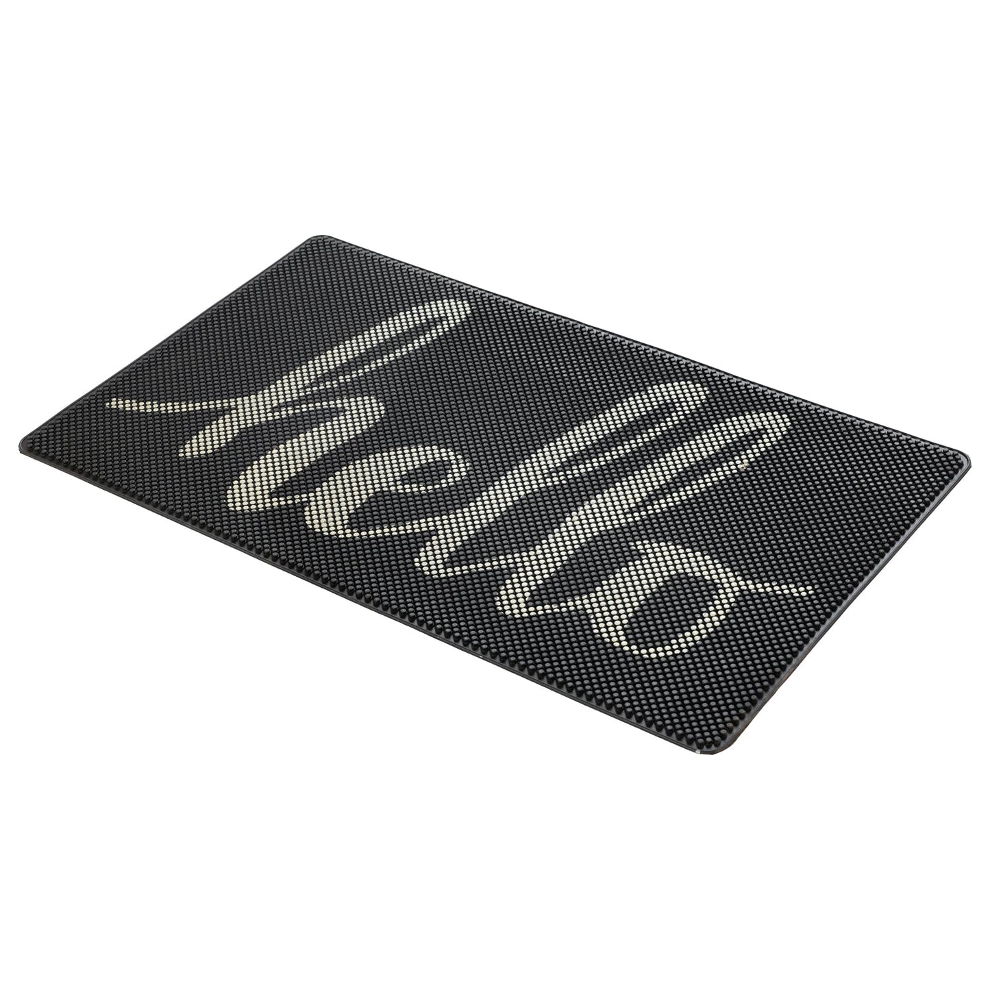 OnlyMat Hello Rubber Pin Floor Mat - 45cm x 75cm - Indoor / Outdoor, Waterproof