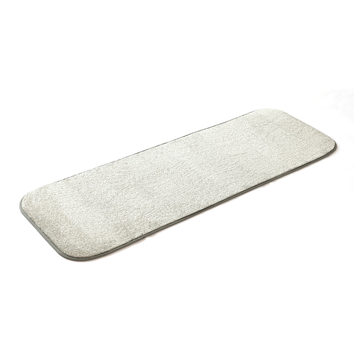 OnlyMat Elegant Soft Anti-Skid Soft Runner Mat - Bedside, Kitchen, Bathroom Entrance - Grey , 40 cm x 120 cm