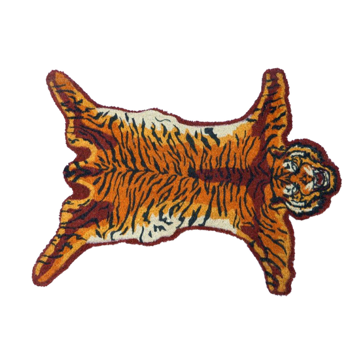 Tiger Shape Coir Floor Mat