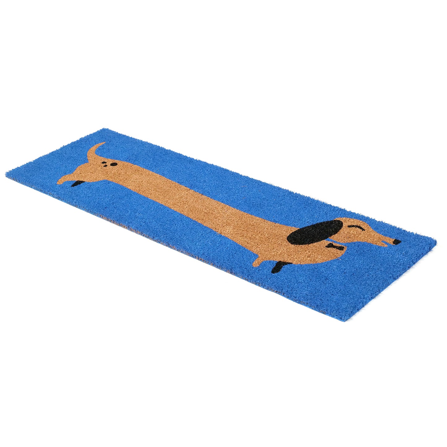 Dachshund Sausage Dog printed Natural Coir Doormat