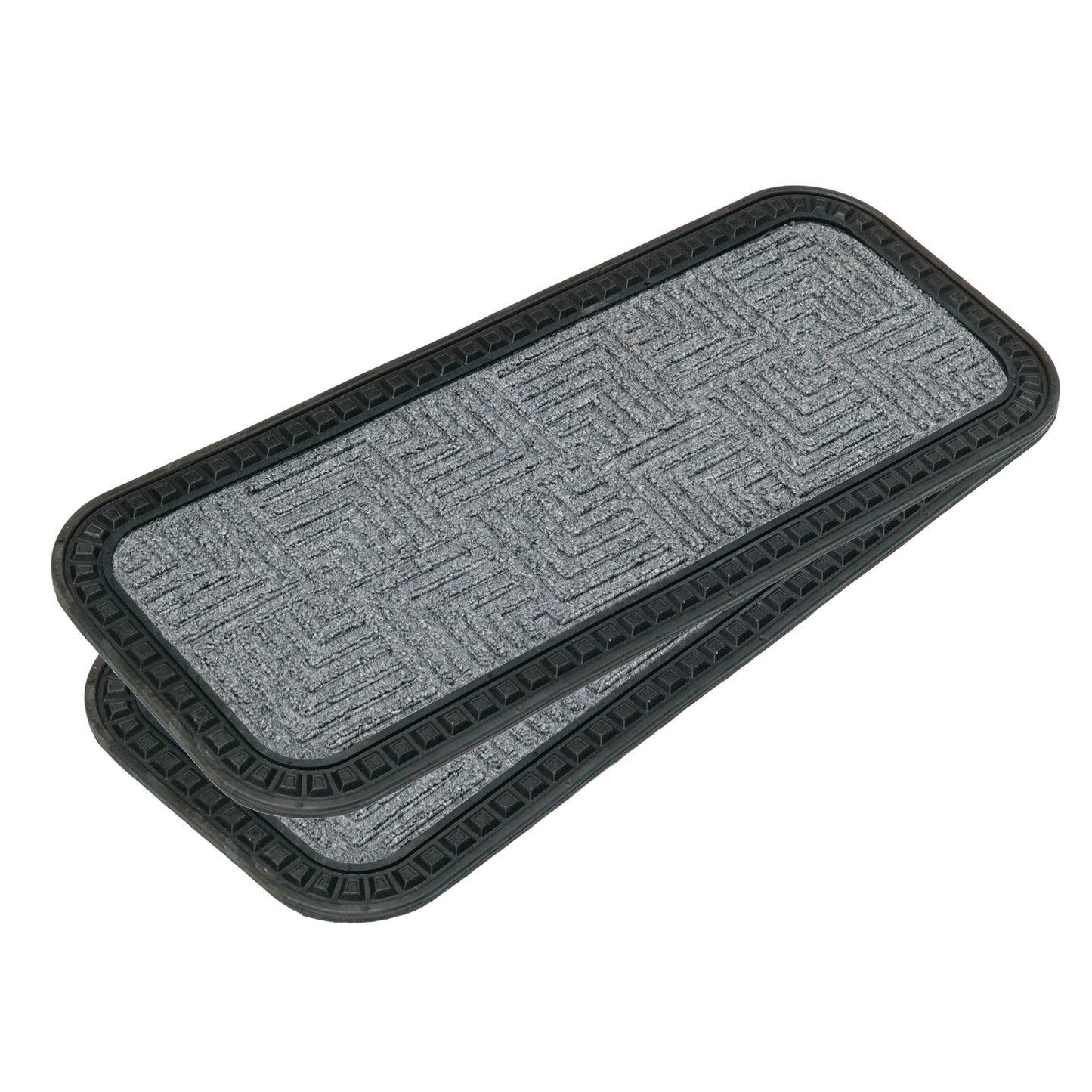 OnlyMat Gray Stair Mat treads with Anti-Slip Backing