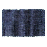 Handwoven Blue Colour Natural Jute Rug - OnlyMat