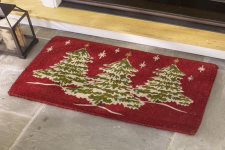 This Christmas Welcome Your Guests with Decorative Christmas Doormats