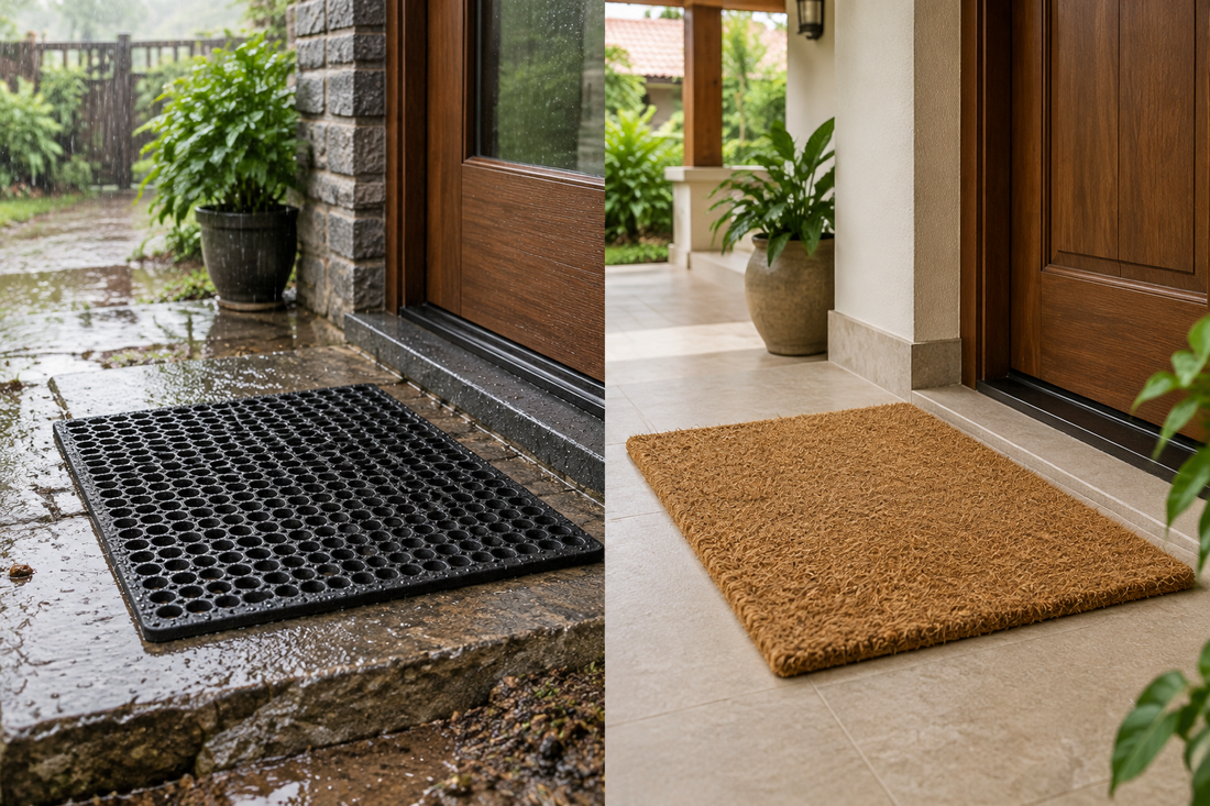 Rubber vs. Coir Doormats for Indian Monsoons: Which Handles Heavy Rain & Mud Better?