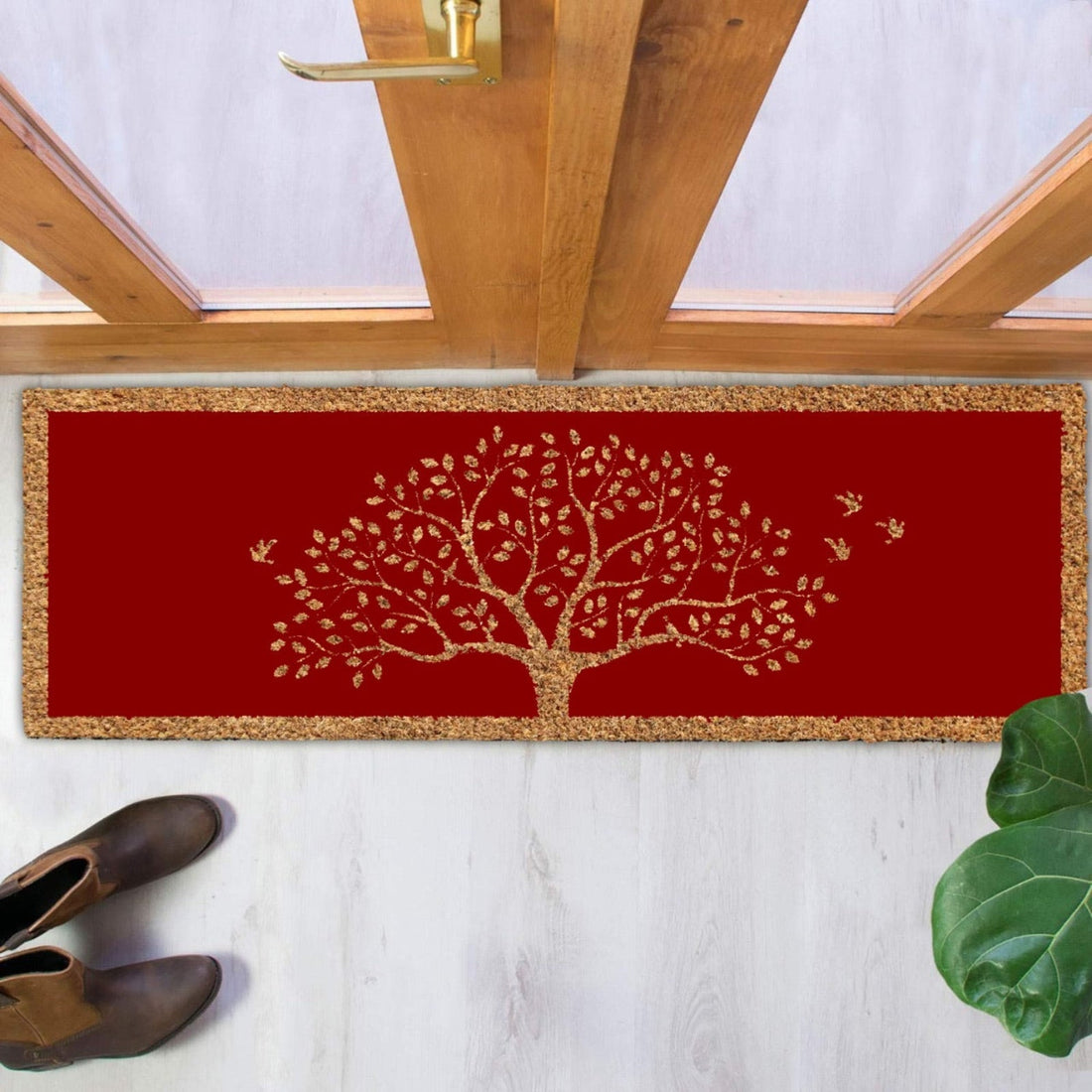Tree and Leaf Design Door Mats