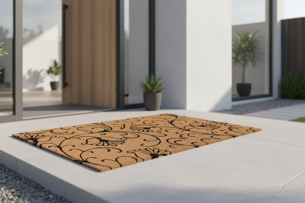 
                      
                        OnlyMat Elegant Scroll & Vine Coir Doormat with Anti-Slip Backing
                      
                    