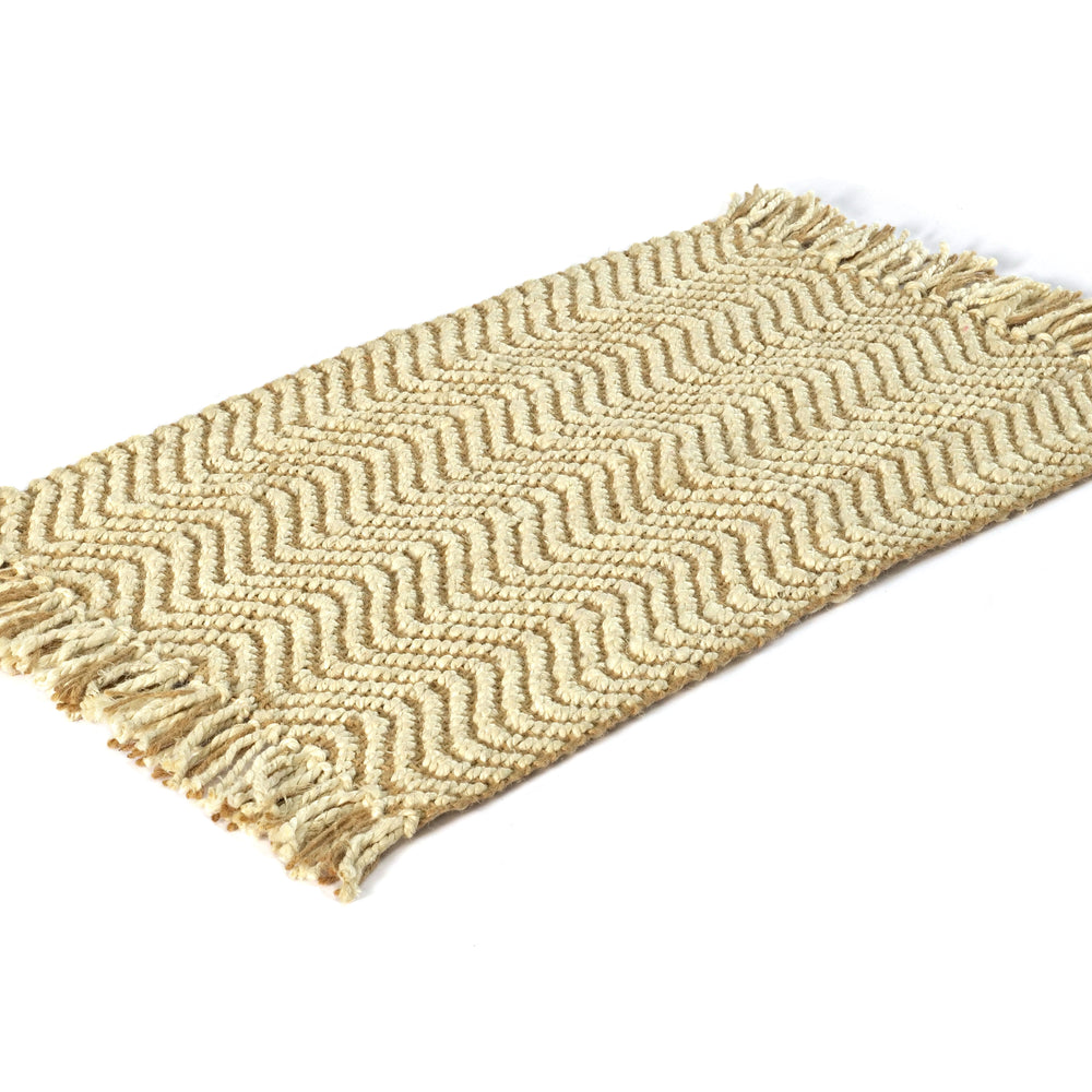 OnlyMat Luxe Herringbone Rug - Hand Woven Jute Rug
