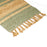 OnlyMat Pasha Luxe Rug - Handwoven Organic Jute - Flatweave with Fringes - Natural and Pastel Green - Runner Carpet