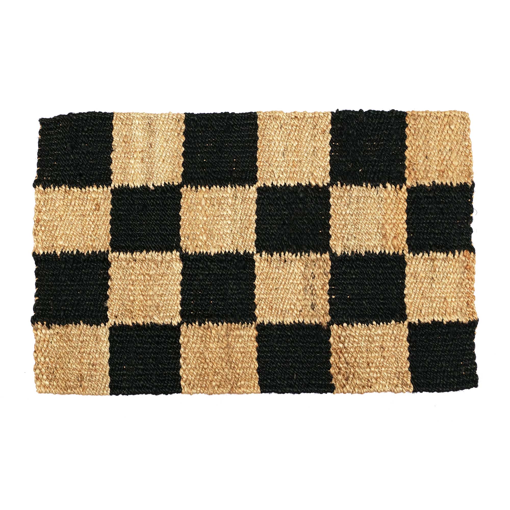 60cm x 90cm / Jute / Checkered